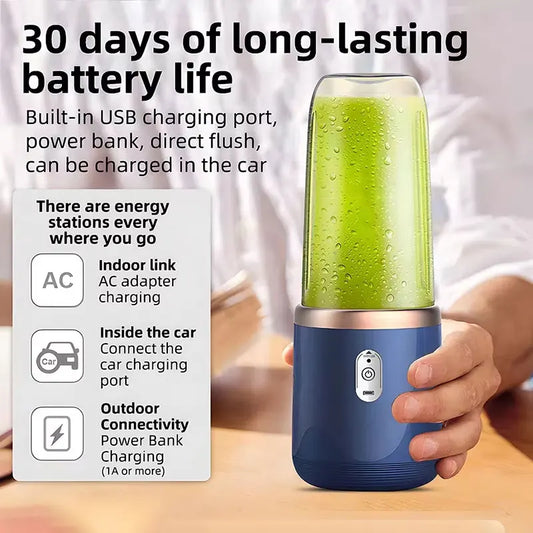 🥤 Licuadora Portátil Recargable | Smoothies y Batidos en Cualquier Lugar